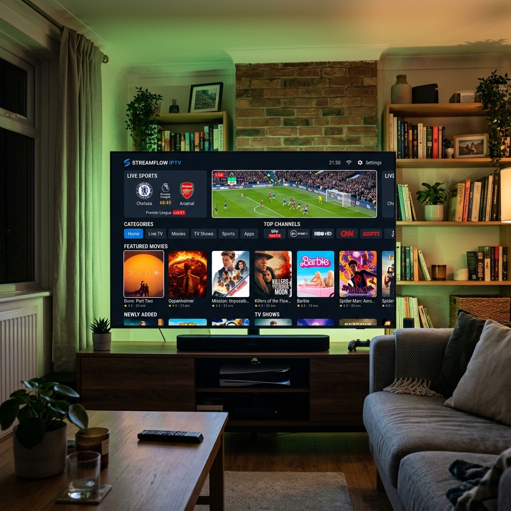 4K Premium IPTV on a smart TV